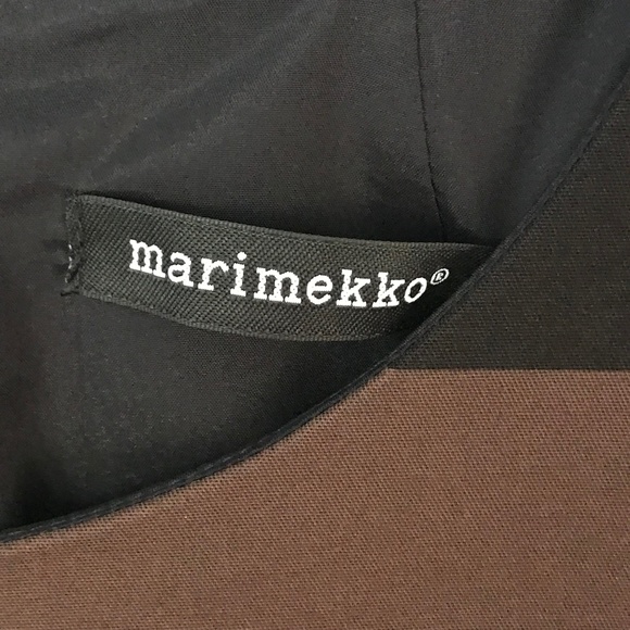 Marimekko Eerika Dress, size 42 (US size 12), Brown & Black - Picture 3 of 11